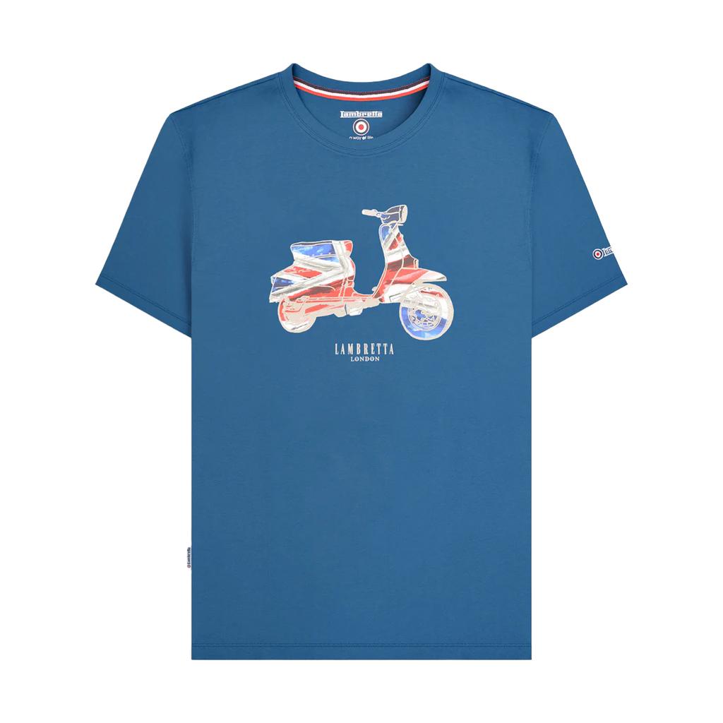 LAMBRETTA Mens Scooter Flag Big & Tall T-Shirt