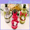 Creative Knitted Christmas Wine Bottle Cover Featuring Adorable Rudolph Design For Festive Table Decor
