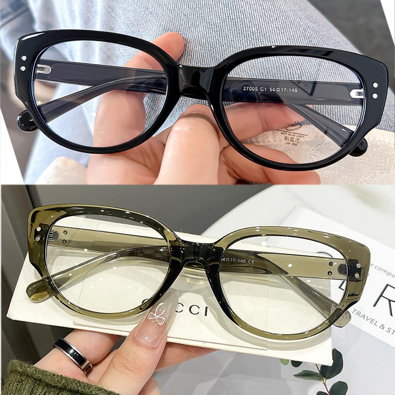 2Pcs Transparent Large Myopia Glasses Ultralight Square Frame Anti-Blue Minus Eyeglasses Retro Prescription Eyewear