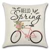 Spring Pillow Case Sofa Waist Pillow Case Garland Truck Light Luxury Home Office Pillow Pillow Case