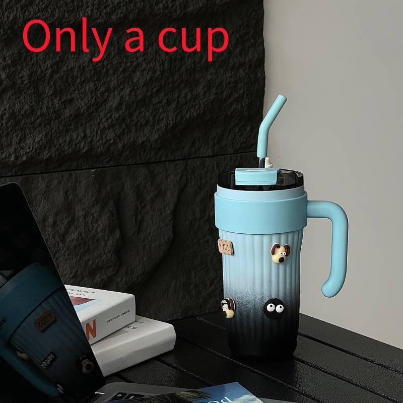 Tragbare Wasserflasche mit Griff Edelstahl Isolierter Reisebecher für Büro- und Außengebrauch