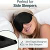 3D Contoured Sleep Mask 100% Light Blocking Eye Mask Ultra-Soft Skin-Friendly Material Breathable Eye Cover For Rest Travel Yoga