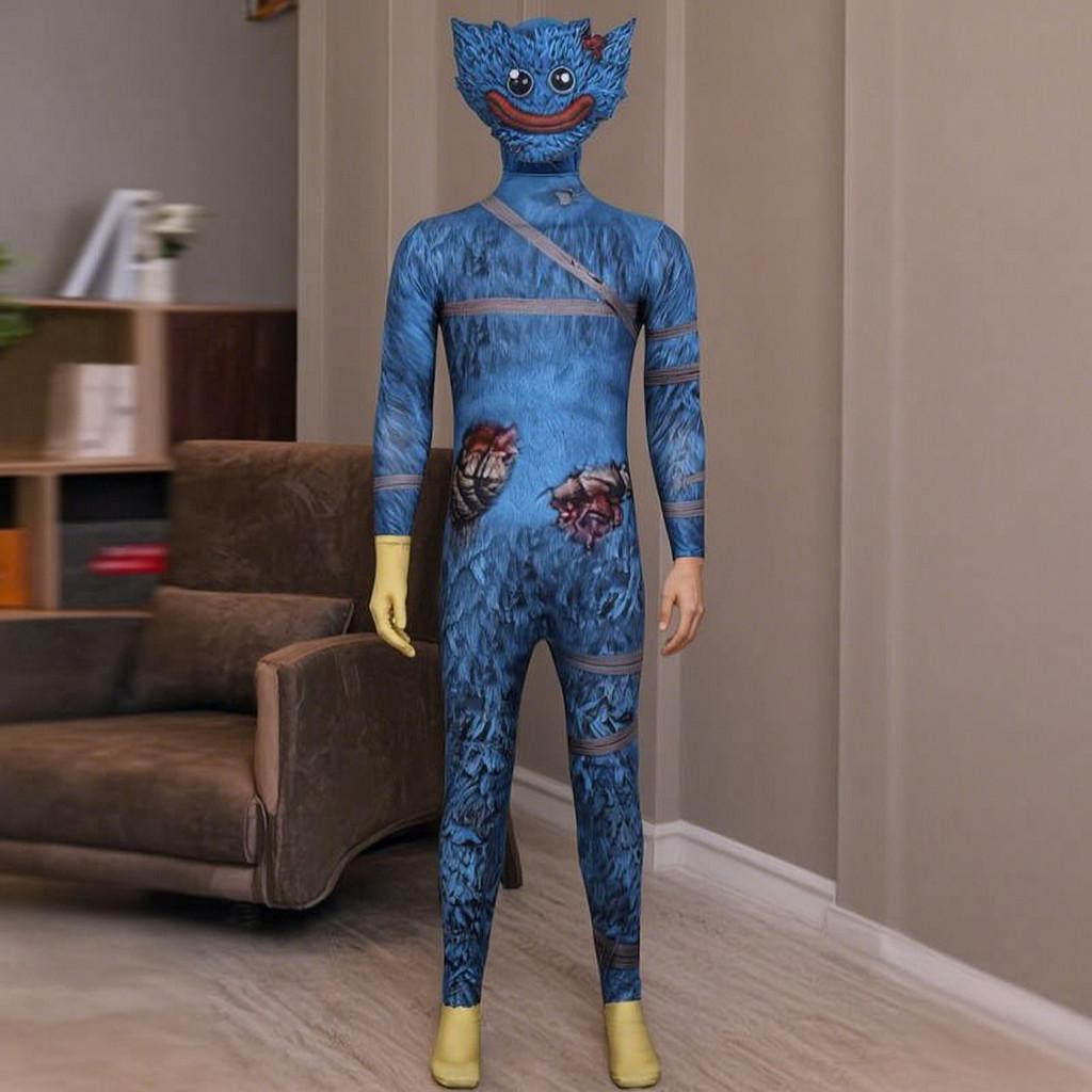Poppy Playtime Huggy Wuggy Sangue Costume di Halloween Per Adolescenti E Adulti