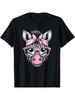 T-shirt Lunettes Bandana Rose Zèbre