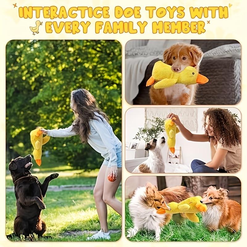 Dog Toy Plush Companion Sleeping Duck Bite Resistant Teeth Grinding Sound Relief Duck Sound Toy