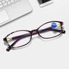 New Printed Small Frames For Women's Reading Glasses Classic Anti Blue Ray Presbyopia Eyewear Optical Spectacles Goggle