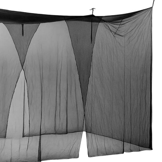 2 Pcs Mosquito Net for Bed Patio 4 Corner Mesh Canopy Large Mosquito Net with 2 Side Openings Hooks for Camping Dormitory Home Outdoor