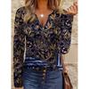 Comfortable, Trendy, Casual and Elegant Style Elements, Fake Zipper Printed Pattern, Large Size Women's Zipper Long Sleeves