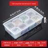 Rectangular Plastic 4-Compartment Food Storage Box