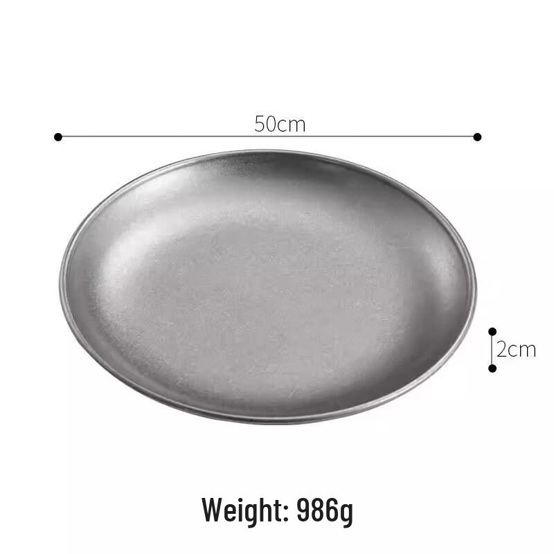 Retro Korean Style Melamine Serving Tray