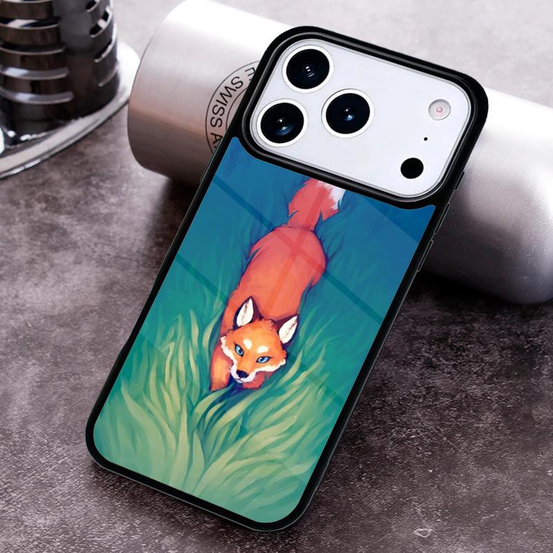 

Fox Art Phone Case for iPhone 17 16 15 Pro Max Air 14 13 12 11 Plus Shockproof Cover iPhone 16 Pro Max