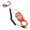 Fishing Pliers Fish Mouth Grabber with Coiled Lanyard Fish Lip Gripper Fish Gripper Tool Stainless Fish Holder