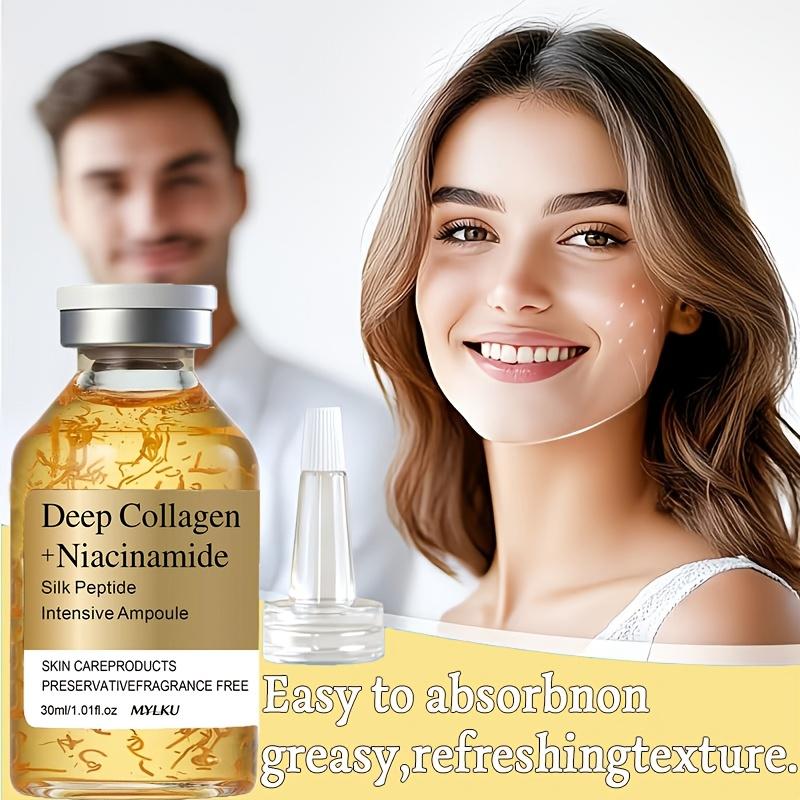 Collagen, Niacinamide, Collagen Peptide Intensive Ampoule, 72-Hour Long-Lasting Moisturizing, Make Skin Look Smoother and Firmer
