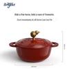 Breguet Enamel Cast Iron Stew Pot