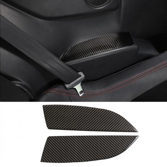 

Rear Seat Armrest Panel Cover Sticker Real Carbon Fiber For Toyota 86/Subaru BRZ