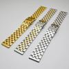 Stainless Steel Watchband Watch Band Solid Polished Bracelet Straps Curved End 24mm 22mm 21mm 20mm 19mm 18mm