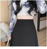 2024 Women's High Waist A-line Midi Skirt: Irregular, Professional, and Flowy