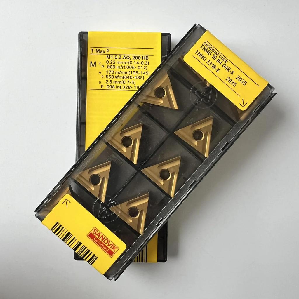 Original Sandvik / TNMG160404R-K 2035 /CNC Lathe Carbide Blade Tool 10 Pcs