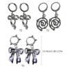 Sweet Cool Bowknot/Thread Star Pendant Earrings Fashion Hoop Earrings Jewelry