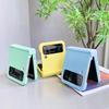 Bonbonfarbenes Case für Samsung Galaxy Z Flip 4 5G Vollschutz Ultradünne Harte PC Stoßfeste Handyhülle für Samsung Z Flip4 5G