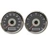 ELING 85mm Universeller GPS-Tachometer 0-160MPH 220km/h + Drehzahlmesser 0-8000RPM mit Rot Gelber Hintergrundbeleuchtung für Auto LKW Boot 9-32V