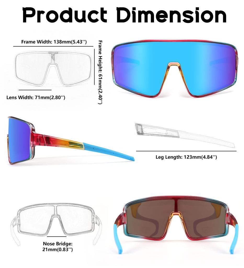 FEISEDY Polarized Sports Sunglasses for Ultra UV400 for and B2988 Sunglasses, Cycling, Lightweight, Protection, Unisex, Fishing, Baseball, Running,