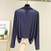 TurtleNeck Long Sleeve Tshirt Women Autumn Bottoming T-Shirts Tops Solid Slim Fit Pullovers Casual Tees Shirts Base Tees