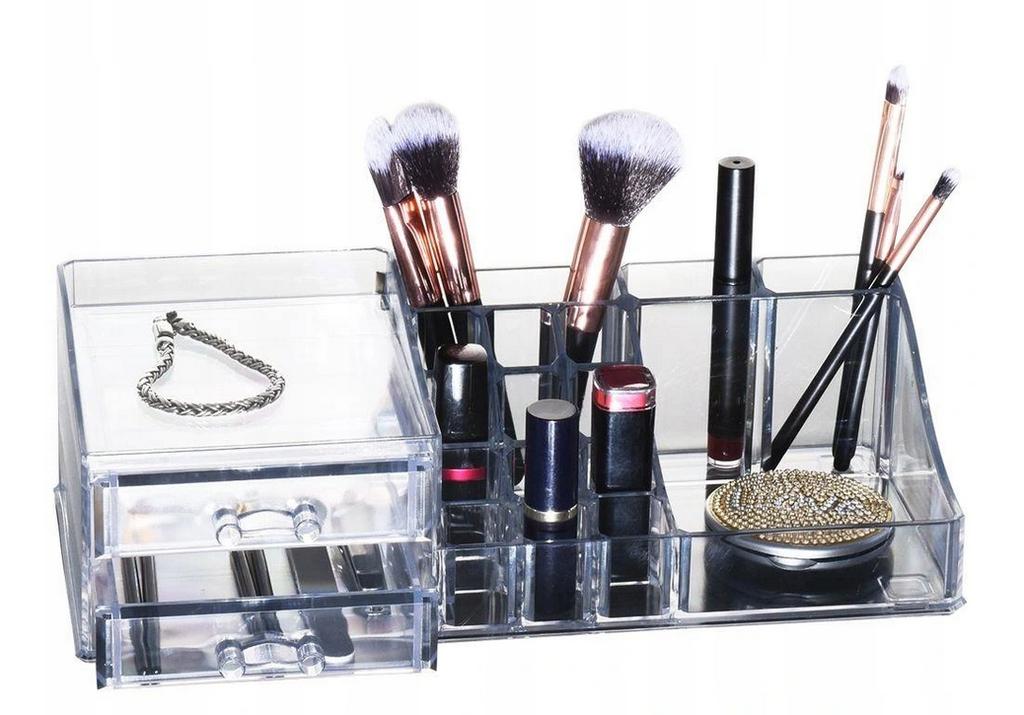 Plastic Cosmetic Organizer with Compartments