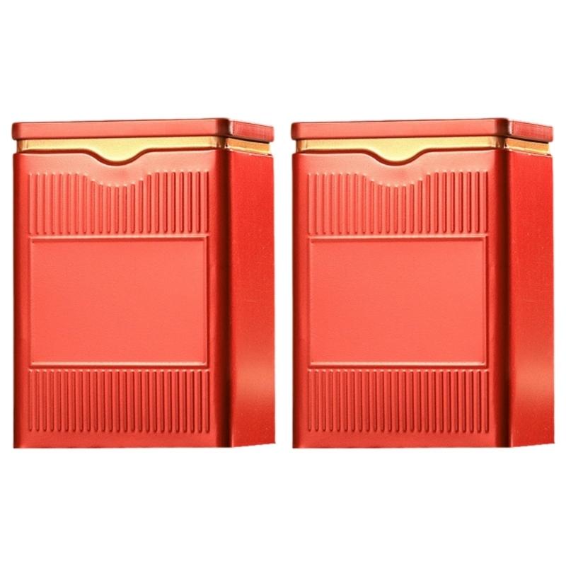 

Decorative Metal Tea Container For Home Use Tinplate Tea Canister Storage Tin for Snacks And Other Dry Goods S красный