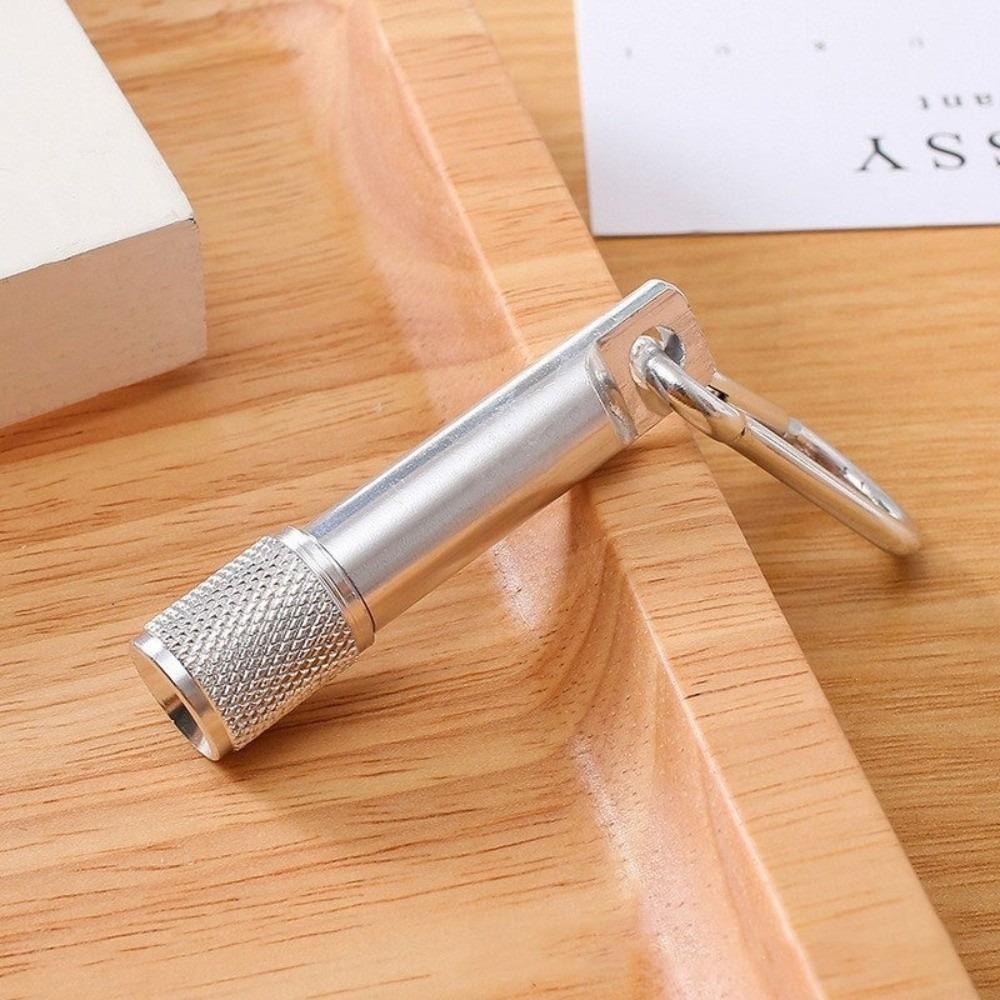Aluminum Body LED Flashlight Keychain with Carabiner Small LED Flashlight Camping Use
