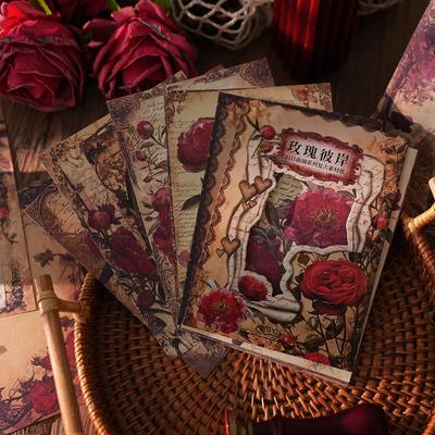 Retro Rose Melody Series Sticky Notes for DIY Decoration