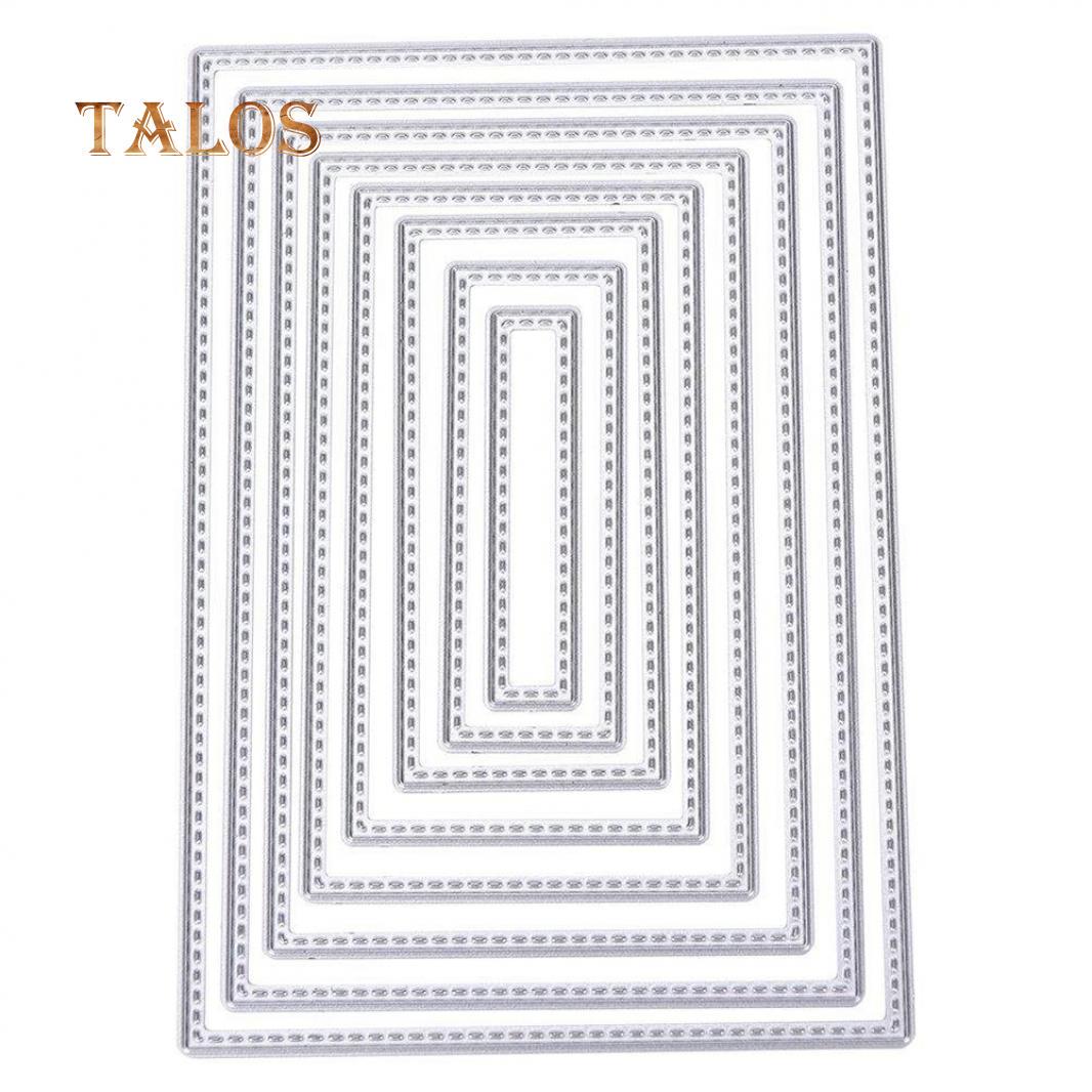 

OUGEYA прямоугольная рамка металлические трафареты DIY скрапбук тиснение бумажная карта ремесло трафарет