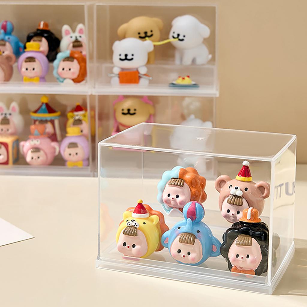 1pc Stackable Mini Blind Box Storage Box Acrylic Display Cabinet Blind Box Character Storage Organizer