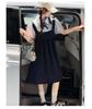 Girls' Dress - Summer College Style Casual Vacation Two-Piece Bubble Sleeve Skirt
