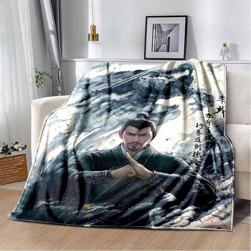 Nezha Flannel Office Student Nap Blanket: Winter Air Conditioning Sofa Picnic - Soft and Cozy Shawl Wrap