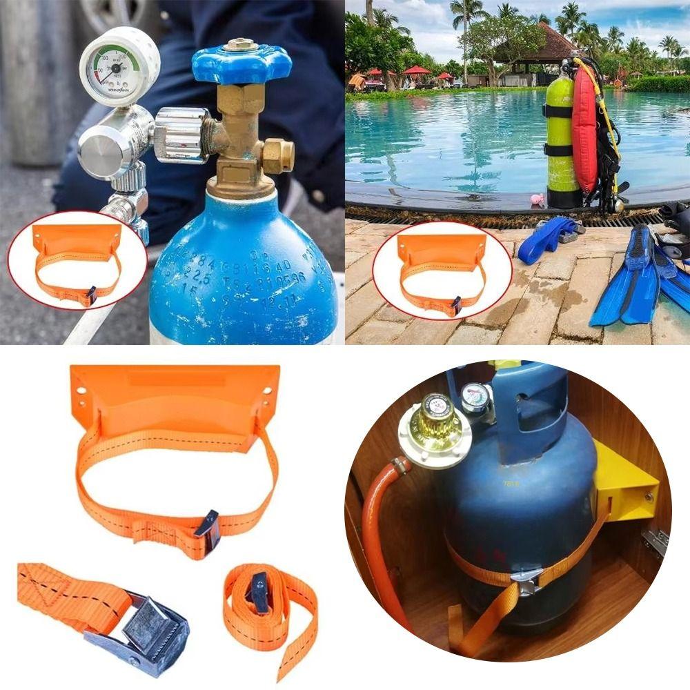 Durable ABS Gas Cylinder Bracket Heavy Duty Wall Mounted Bracket Propane Tank Holder  Motorhome
