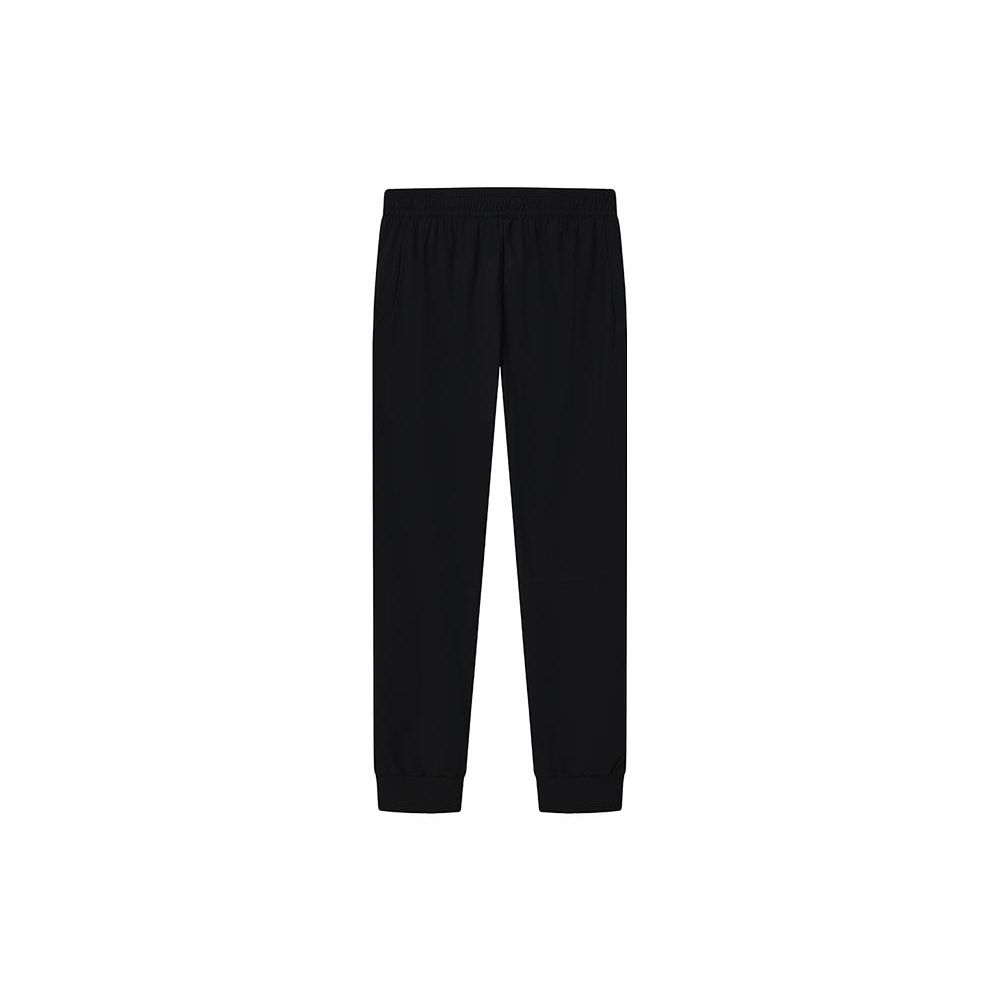 FILA Solid Color Logo Knit Jogger Pants Men bottoms Black A11M221607FBK