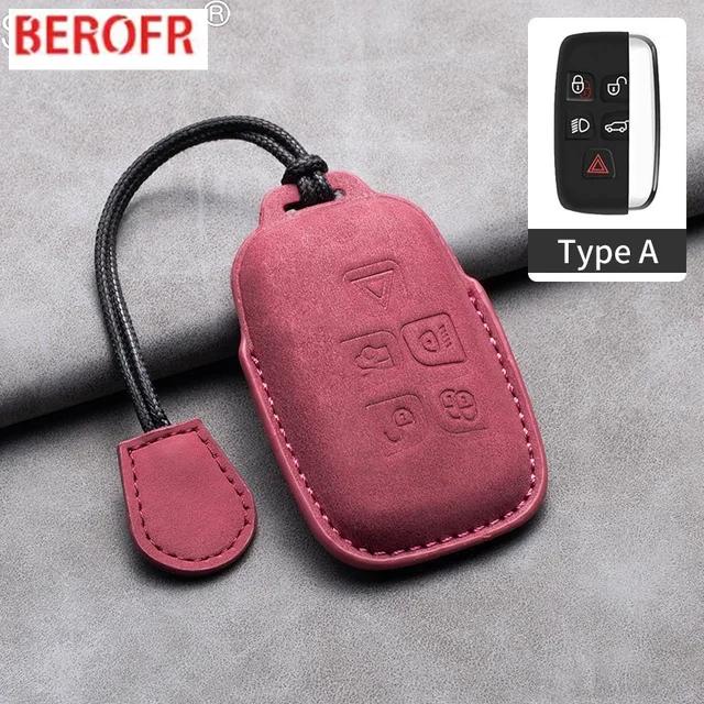 Leather Car Key Case Cover Shell Fob For Land Rover Range Rover Sport Discovery 3 4 Elander 2 Evoque For Jaguar XF XJ XE XJL XF