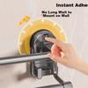 Baihan Suction Cup Towel Rack Bathroom Storage Shelf Wall-Mounted No-Drill Towel Bar Organizer