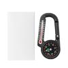 Mini Compasses Thermometers Keychain Pocket Size Snap Hook Compasses Carabiner for Camping Hiking Backpacking, Survival