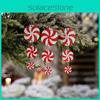 Round Holiday Festive Candy Hanging Ornaments Set For Christmas Tree Decor