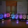 Imitate Full Color RGB Glow Tube Clock LED Music Spectrum DIY Kits Decoration Gift Night Light Atmosphere Light