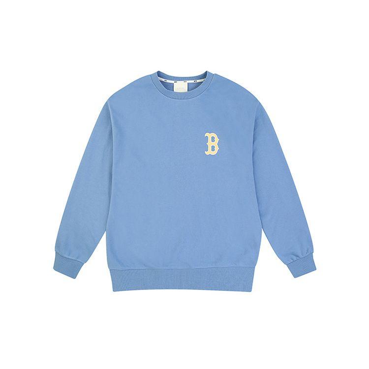 MLB Loose Fit Printed Logo Sports Casual Letter College Long Sleeve Sweatshirt Unisex sweatshirt Blue 31MT21011-43U