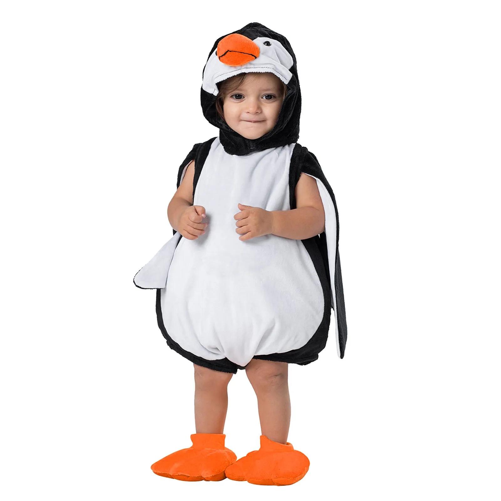 Umorden Baby Pinguïn Kostuum Baby Jongens Meisjes 0-24M 2 stuks/set 90 (12-18M) white
