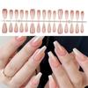 Long French False Nails Stick On Nails Nail Gradient Press on Nails DIY Art Accessories Display for Personal Style