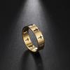 Jeshayuan Personality Hollow Christian Cross Ring For Men And Women Birthday Gift Jewelry Stainless Steel Ring