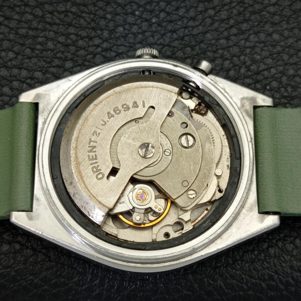 VINTAGE ORIENT AUTOMATIC 46941 JAPAN MENS WHITE COLOR DIAL WATCH a700633-5 R204-a700633