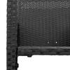 5 Piece Garden Bar Set without Cushions Black PE Rattan Acacia