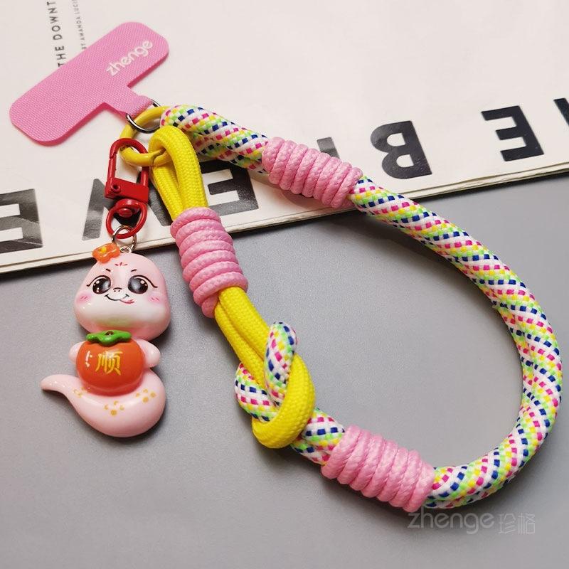 Mobile Phone Lanyard Wrist Short Ins Cartoon Cute Snake Pendant Mobile Phone Case Small Lanyard Thumb Ring Lanyard