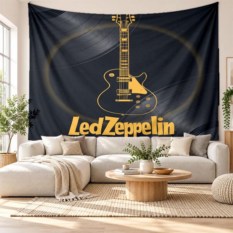 Led Zeppelin Wall Tapestry, Soft Fabric Wall Hanging, Decorative Backdrop For Bedroom Home Wall Art